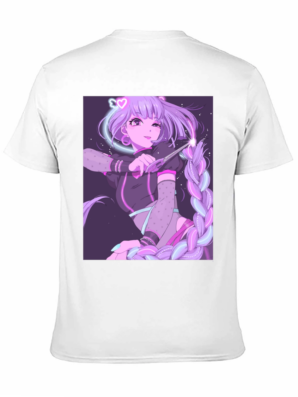 Anime Graphic Tee - Magical Girl Design