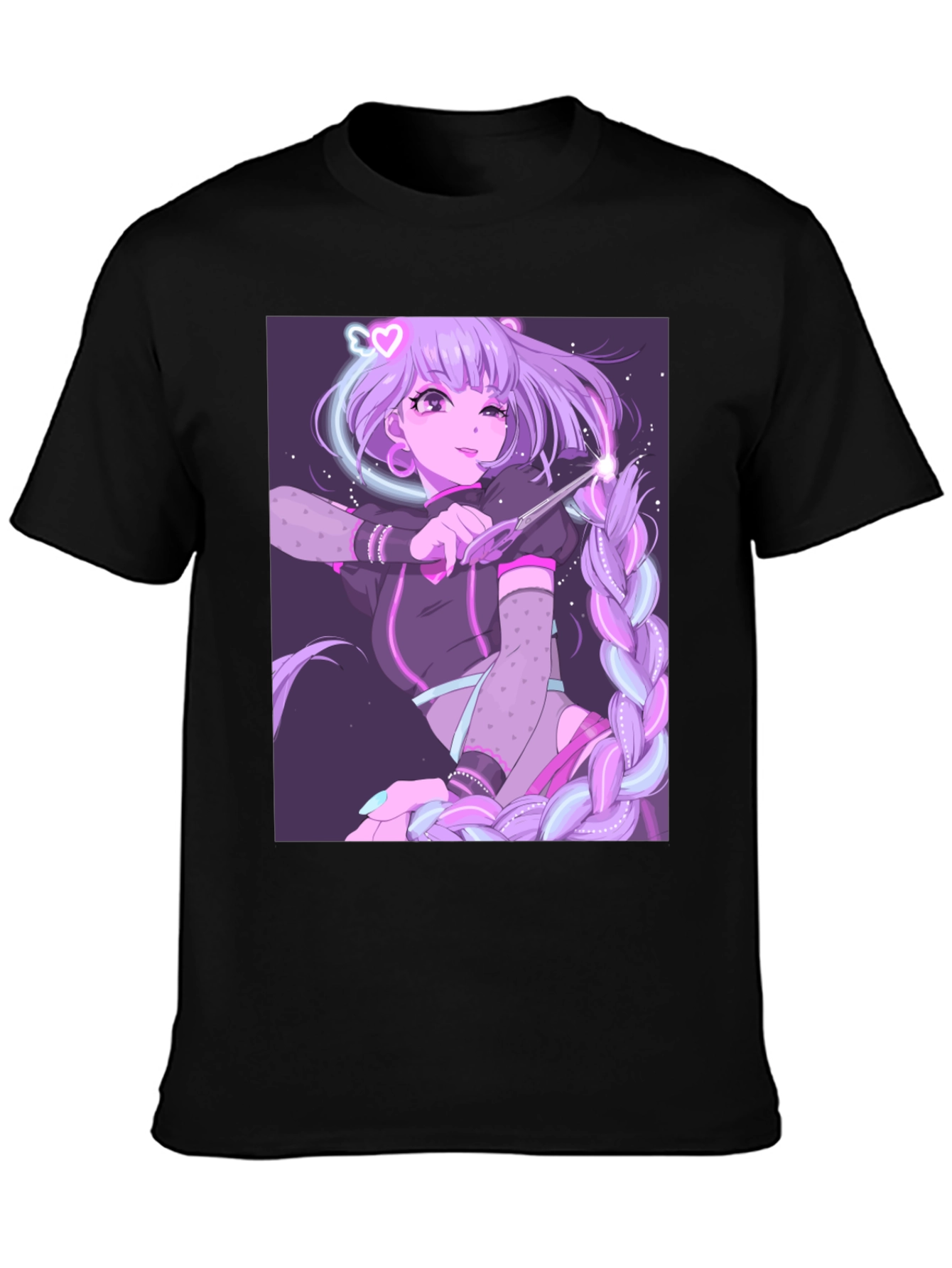 Anime Graphic Tee - Magical Girl Design