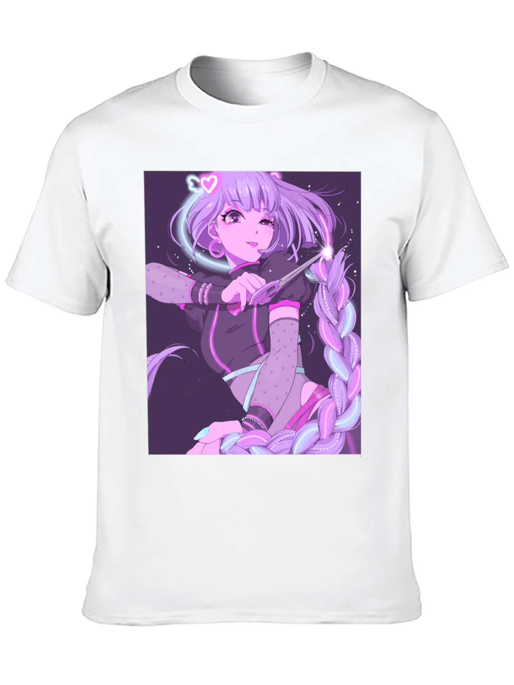 Anime Graphic Tee - Magical Girl Design
