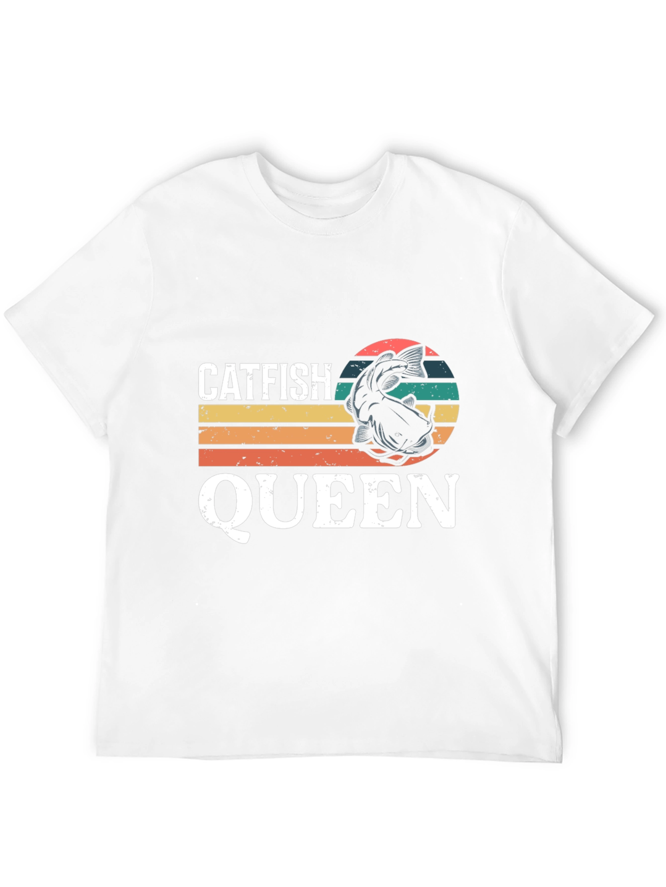 Catfish Queen Graphic Tee - Fishing Lover T-Shirt