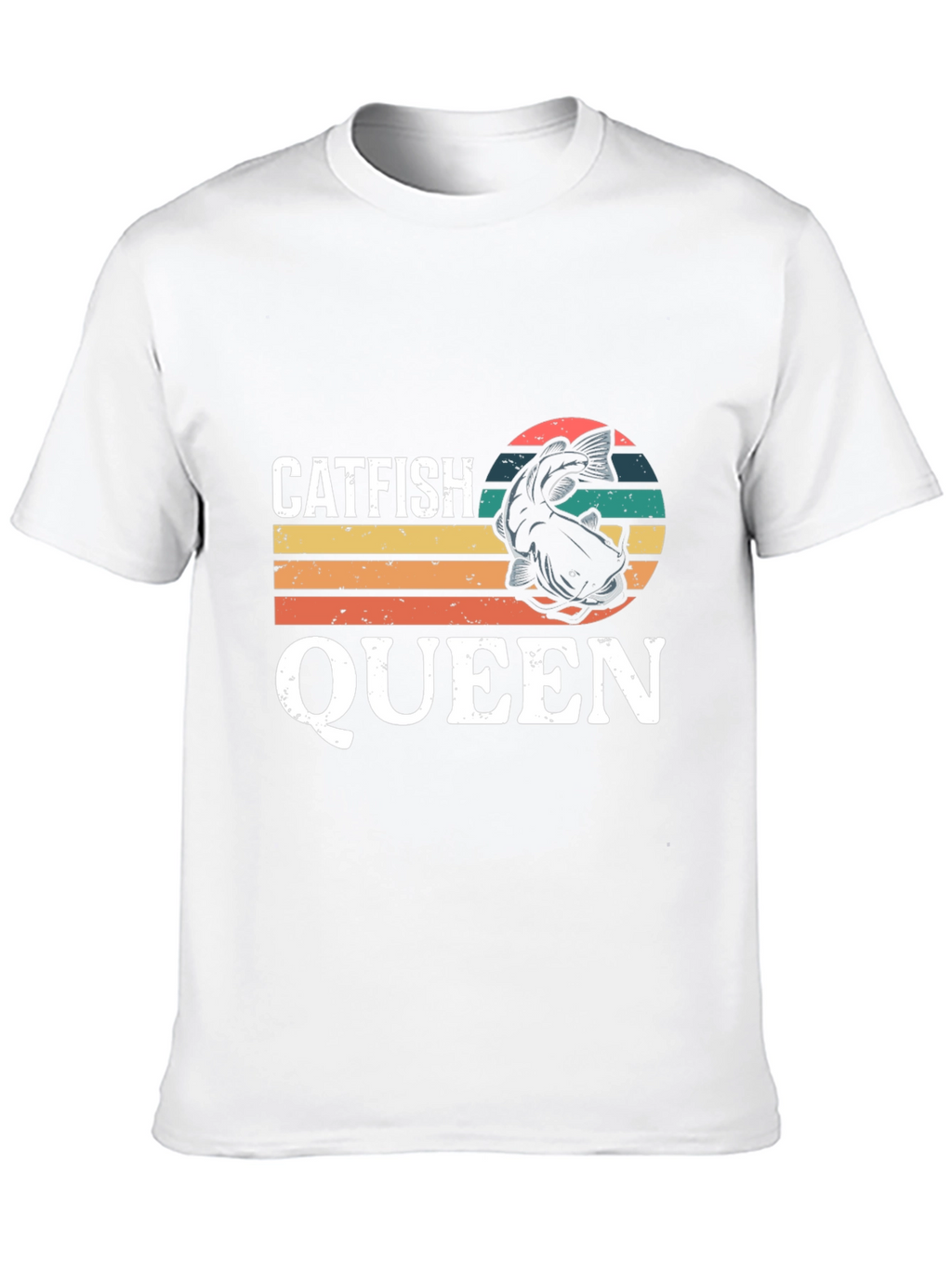 Catfish Queen Graphic Tee - Fishing Lover T-Shirt