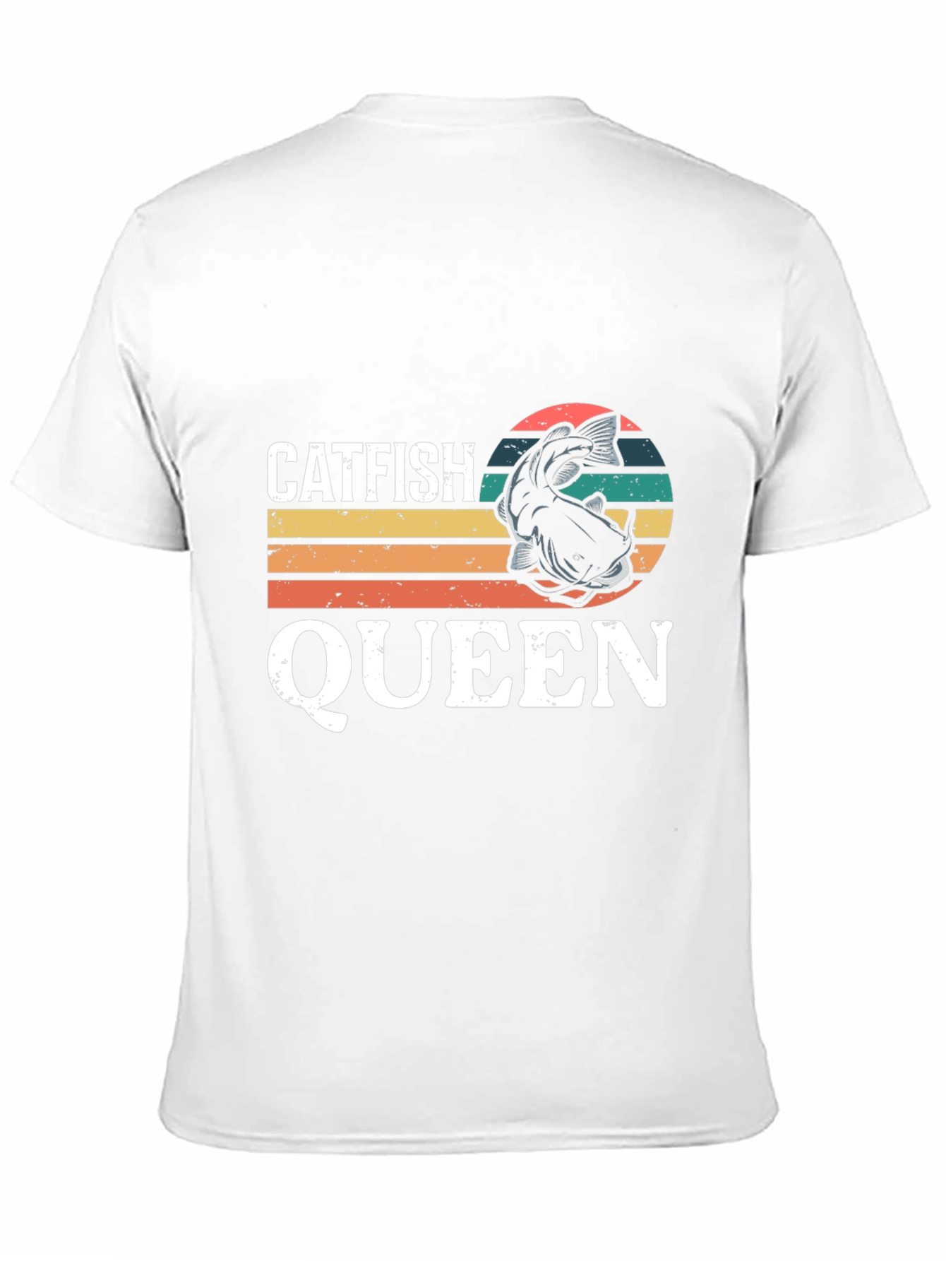 Catfish Queen Graphic Tee - Fishing Lover T-Shirt