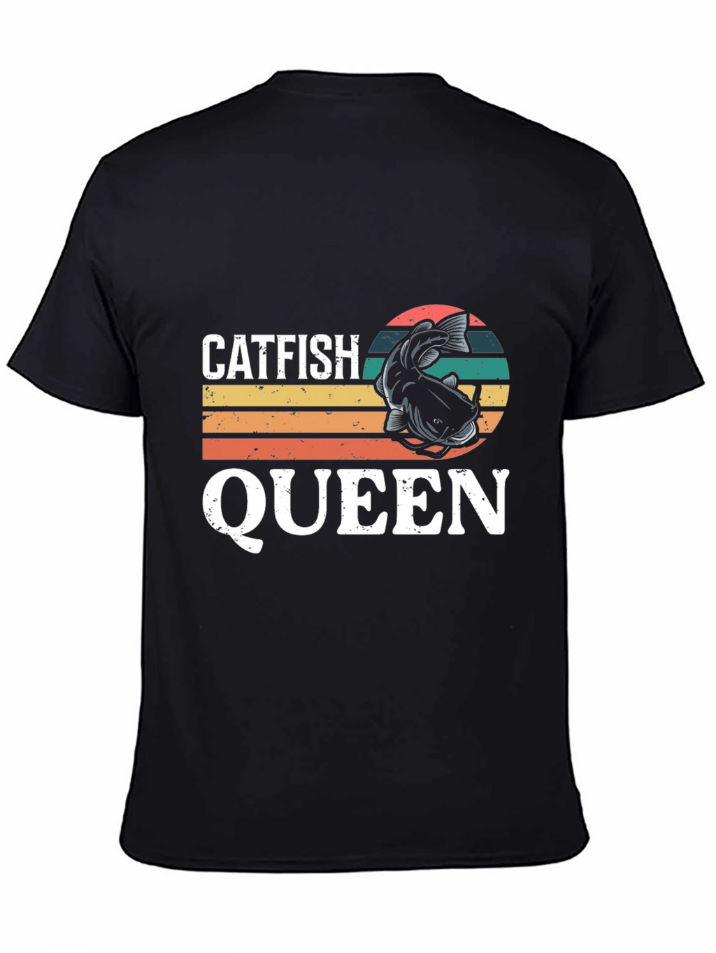 Catfish Queen Graphic Tee - Fishing Lover T-Shirt