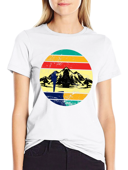 Retro Mountain Hiker Graphic Tee