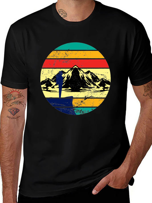 Retro Mountain Hiker Graphic Tee