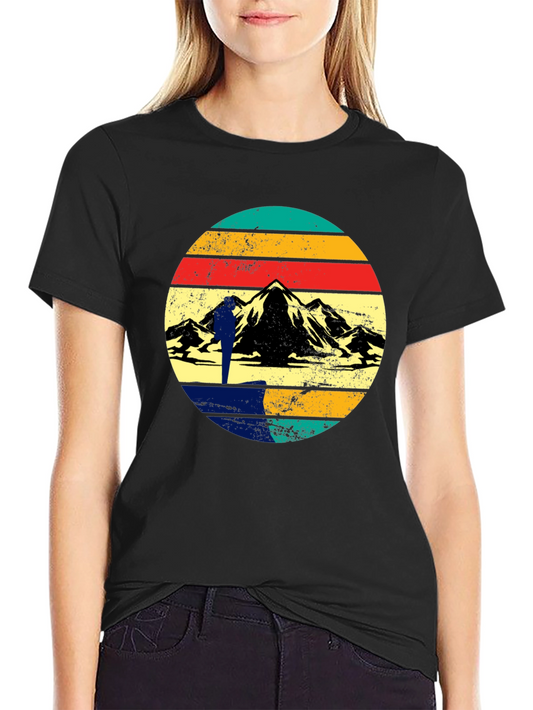 Retro Mountain Hiker Graphic Tee