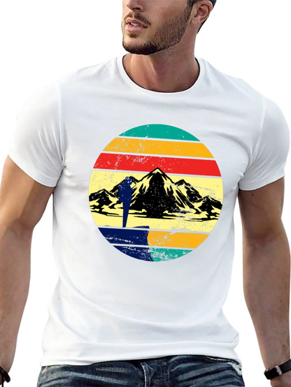Retro Mountain Hiker Graphic Tee