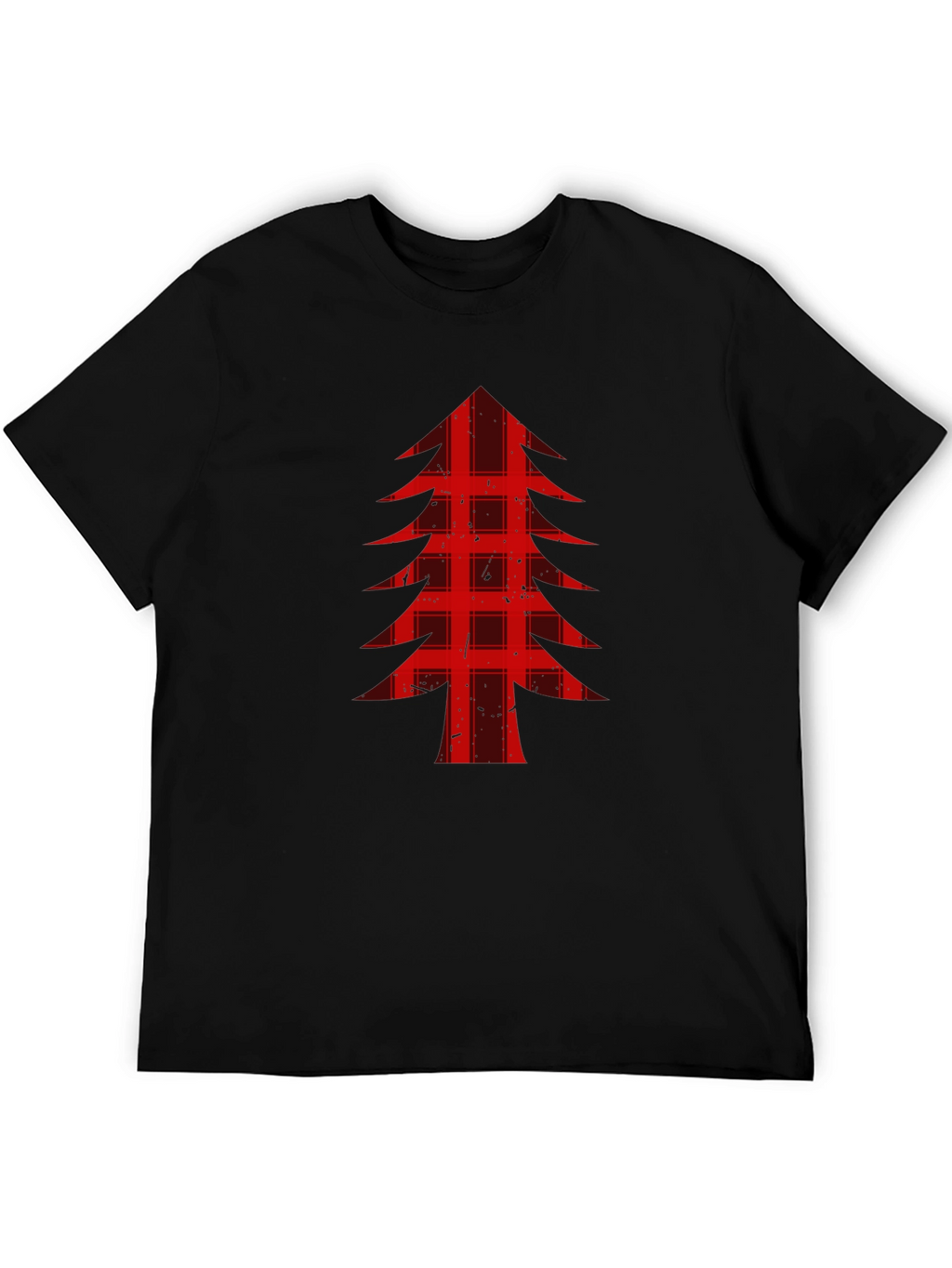 Buffalo Plaid Christmas Tree Graphic Tee