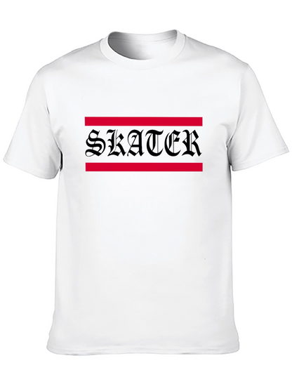 Skater Graphic Tee - Black Cotton Blend