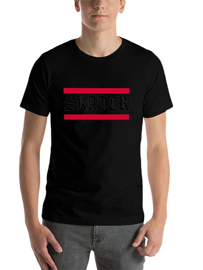 Skater Graphic Tee - Black Cotton Blend