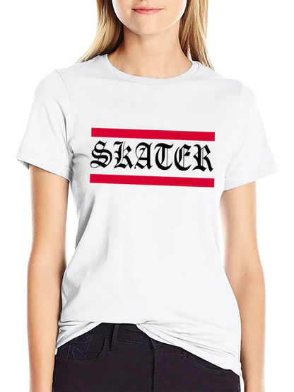 Skater Graphic Tee - Black Cotton Blend