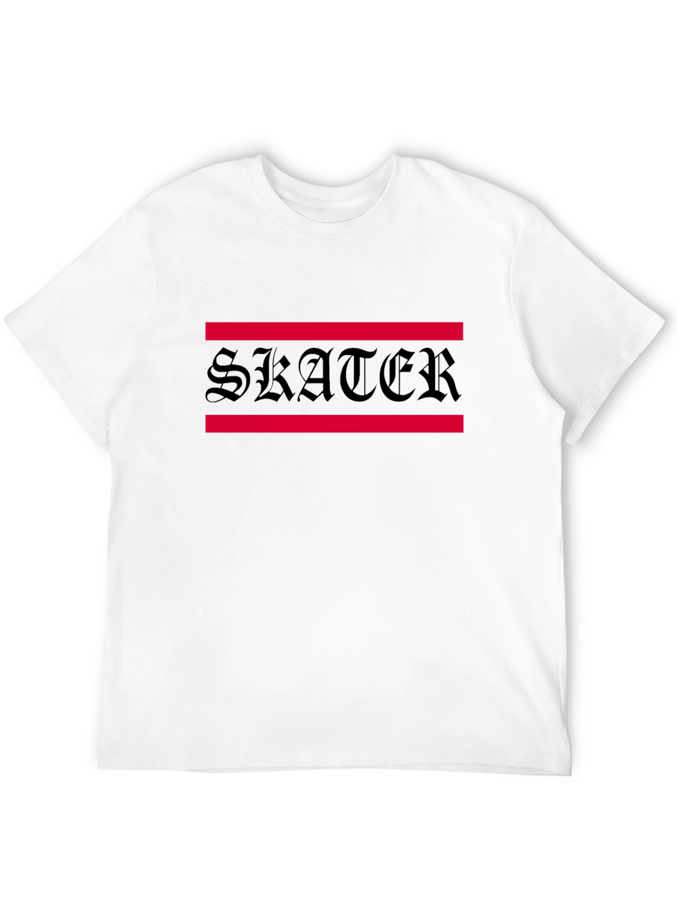 Skater Graphic Tee - Black Cotton Blend