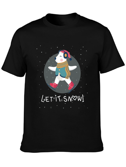 Let It Snow Bear Graphic T-Shirt