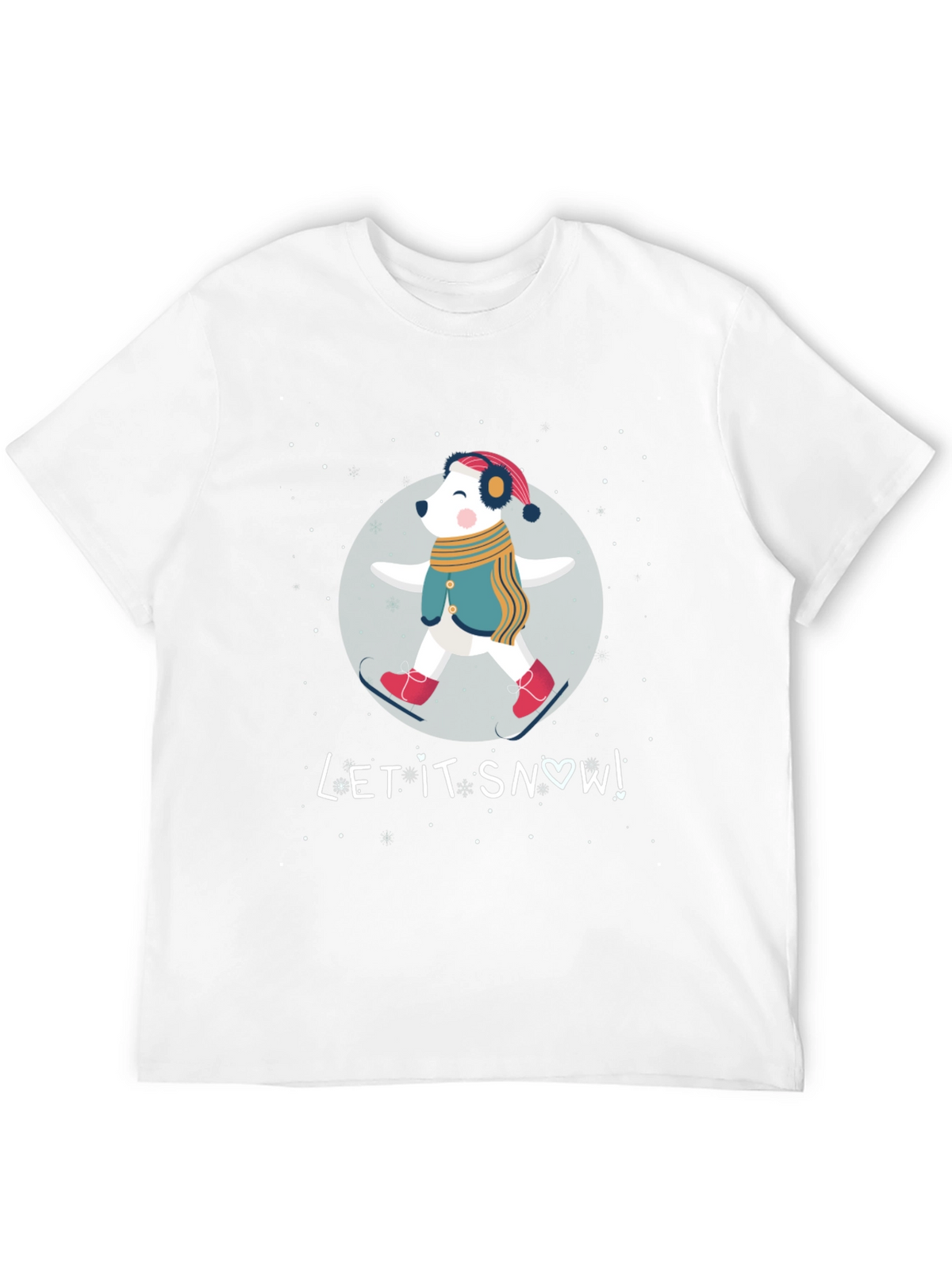 Let It Snow Bear Graphic T-Shirt