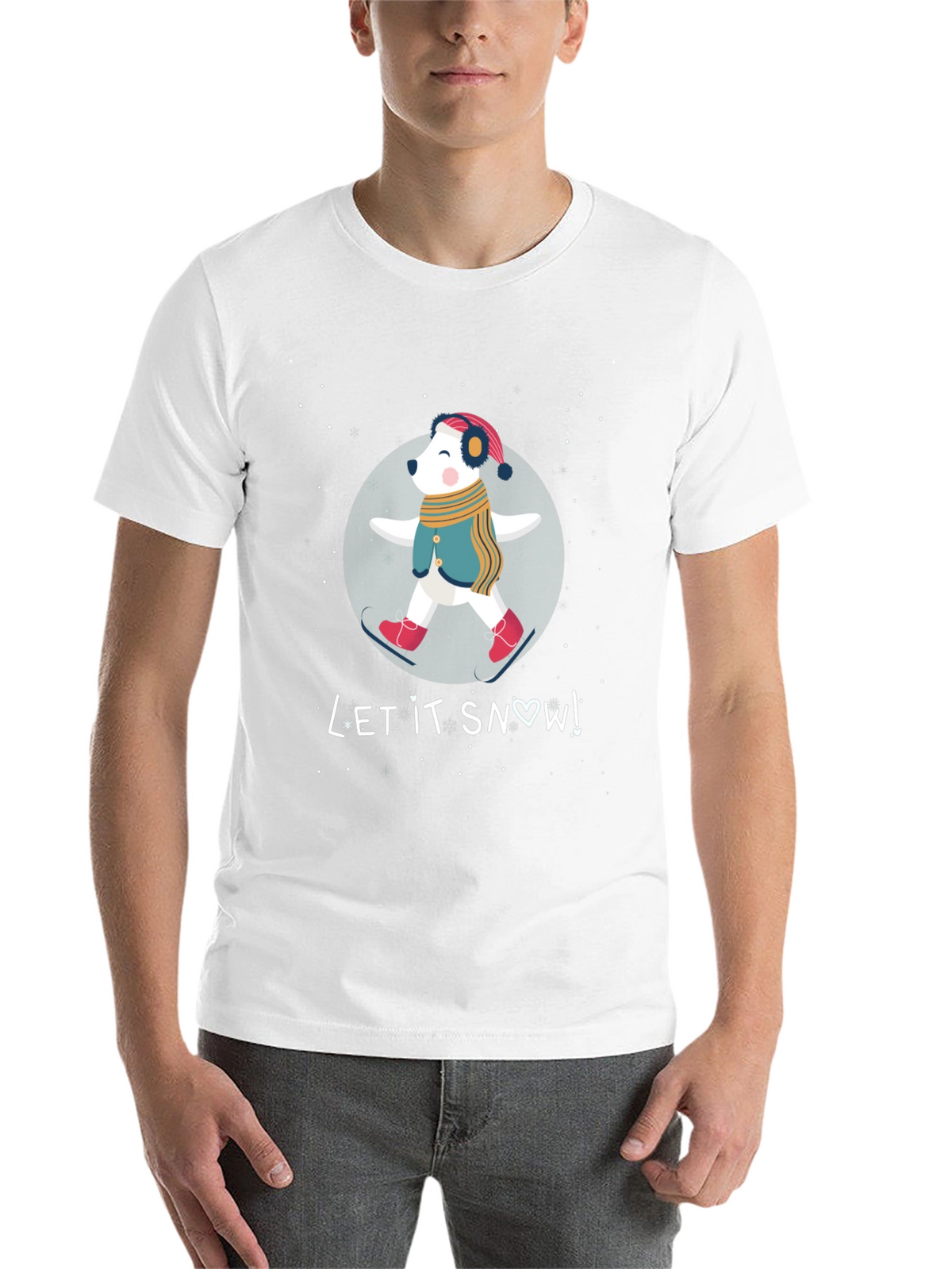 Let It Snow Bear Graphic T-Shirt