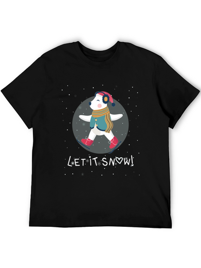 Let It Snow Bear Graphic T-Shirt