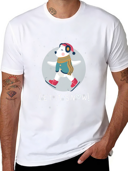 Let It Snow Bear Graphic T-Shirt