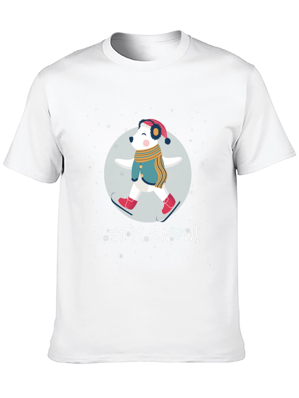 Let It Snow Bear Graphic T-Shirt