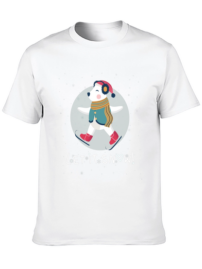 Let It Snow Bear Graphic T-Shirt