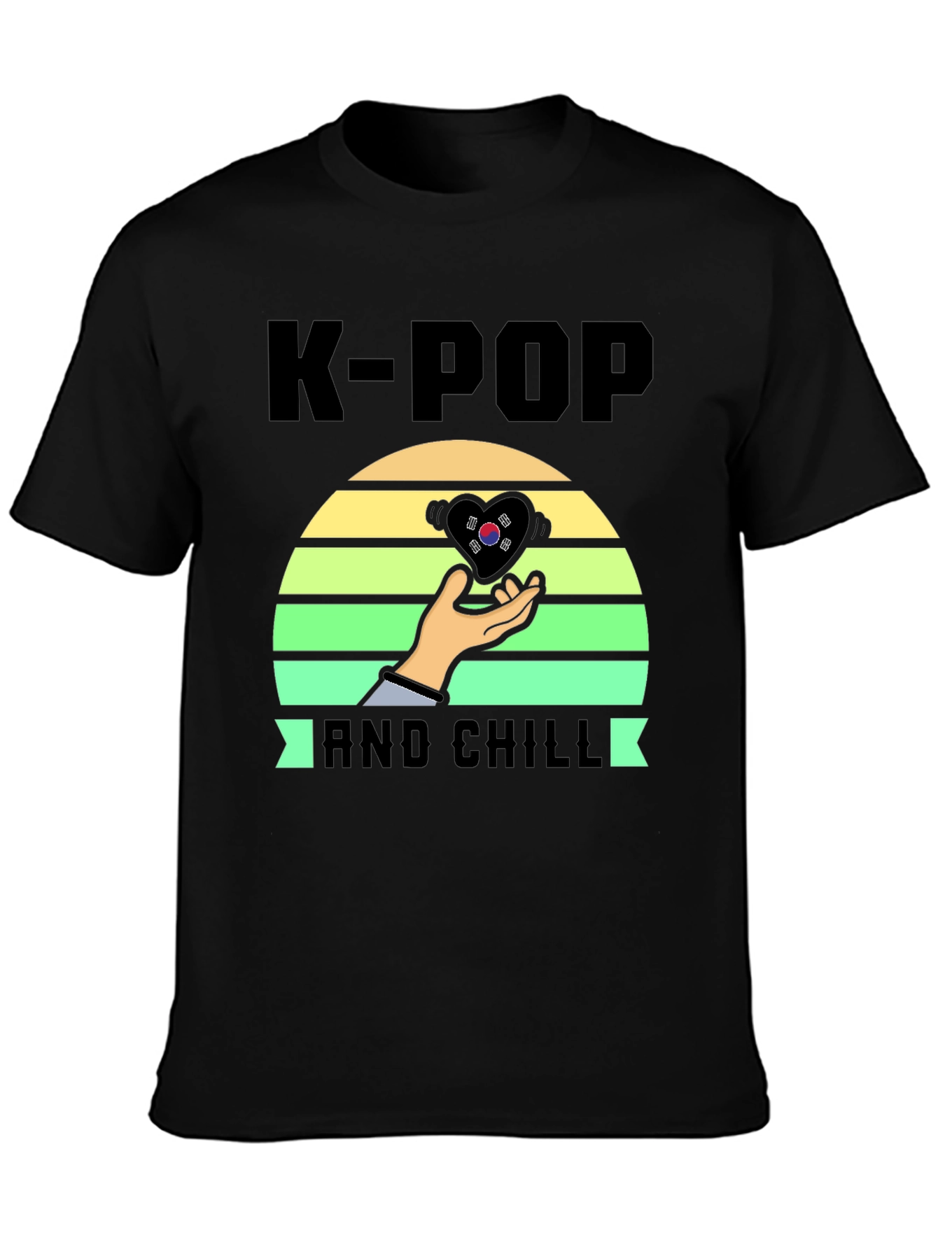 K-Pop & Chill T-Shirt - Korean Music Fan Tee