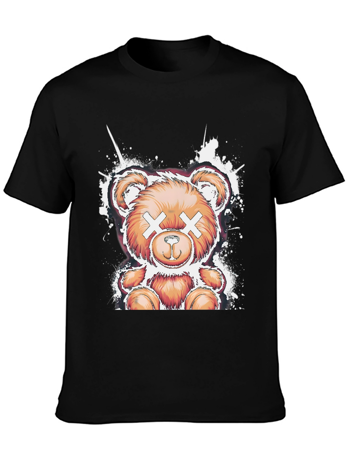 Cool Bear Graphic Tee - Casual Black T-Shirt