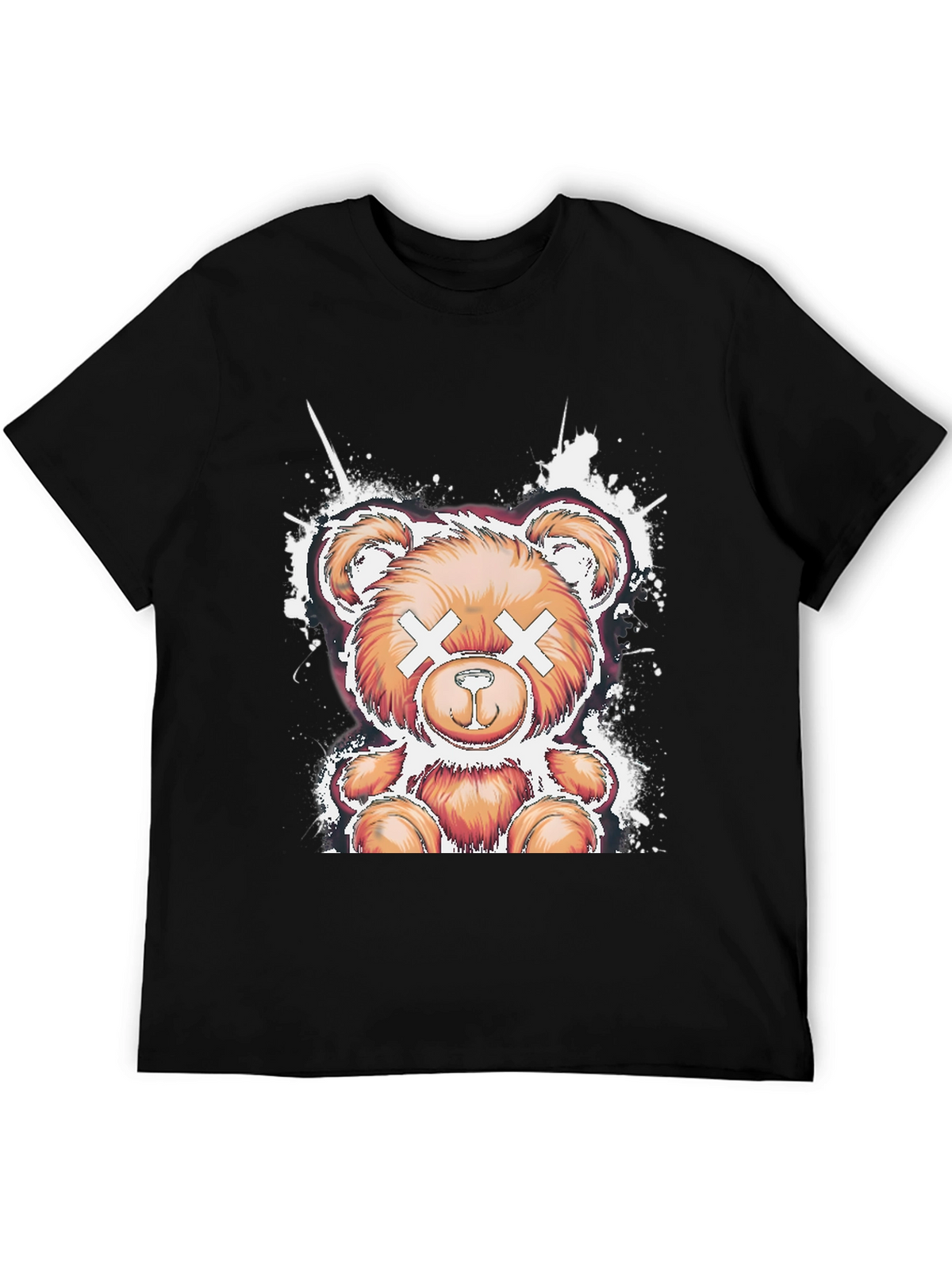 Cool Bear Graphic Tee - Casual Black T-Shirt