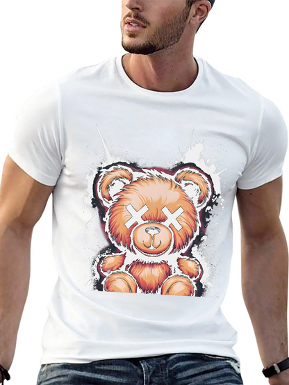 Cool Bear Graphic Tee - Casual Black T-Shirt