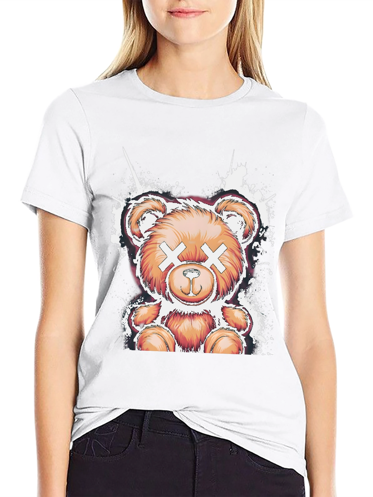 Cool Bear Graphic Tee - Casual Black T-Shirt