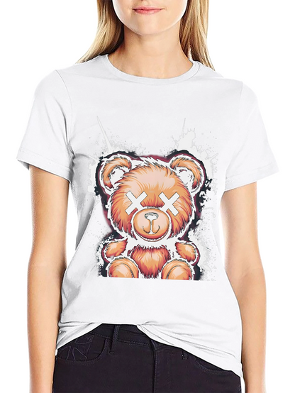 Cool Bear Graphic Tee - Casual Black T-Shirt
