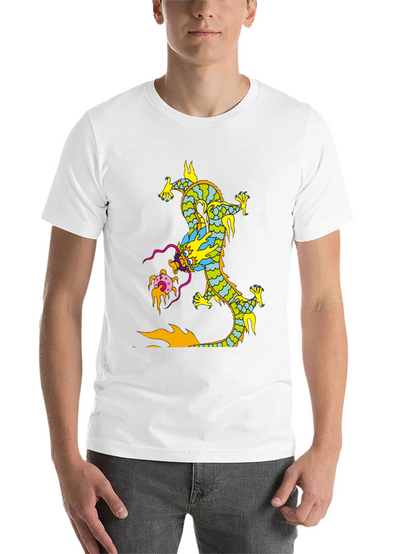 Dragon Graphic Print Black T-Shirt