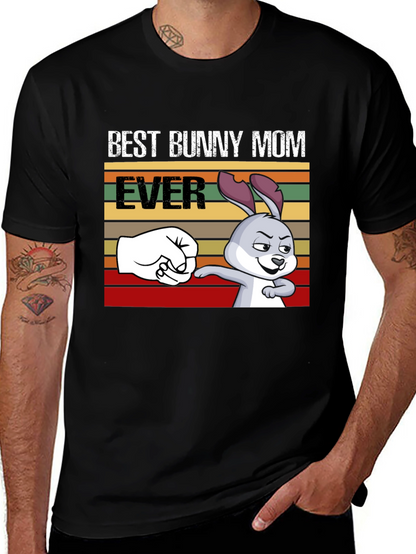Best Bunny Mom Ever T-Shirt Fun Easter Tee