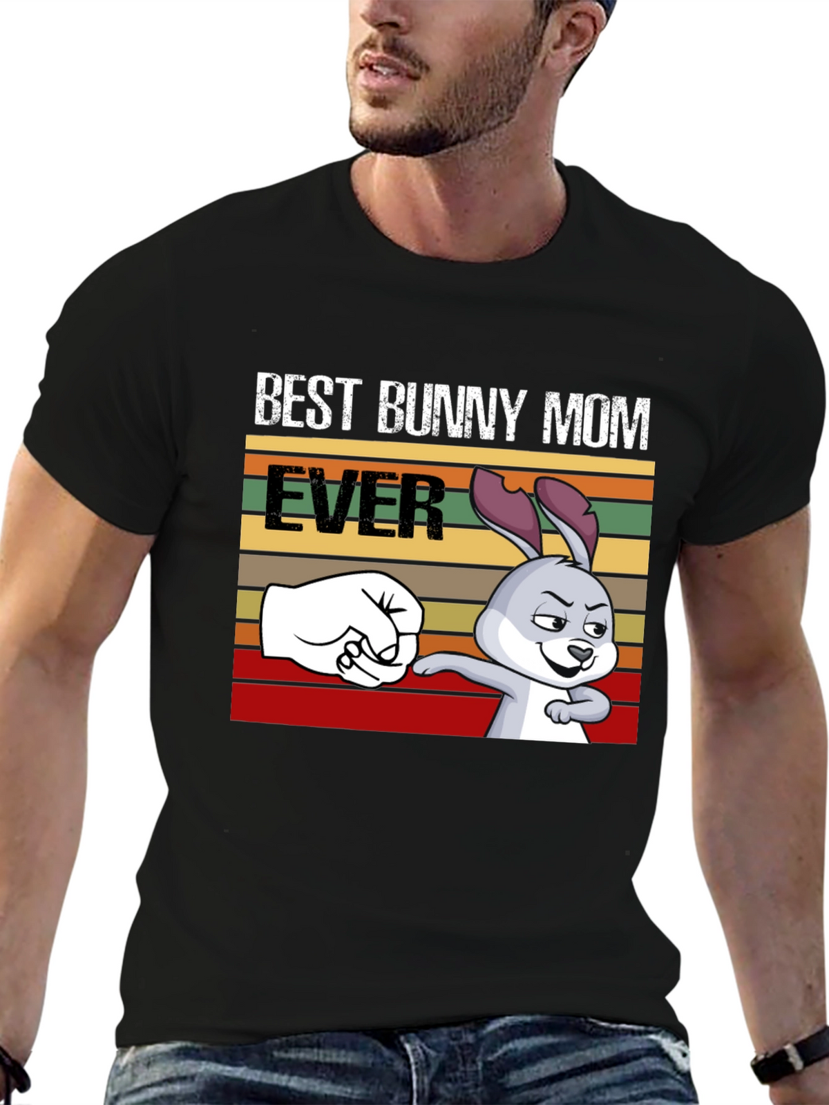 Best Bunny Mom Ever T-Shirt Fun Easter Tee
