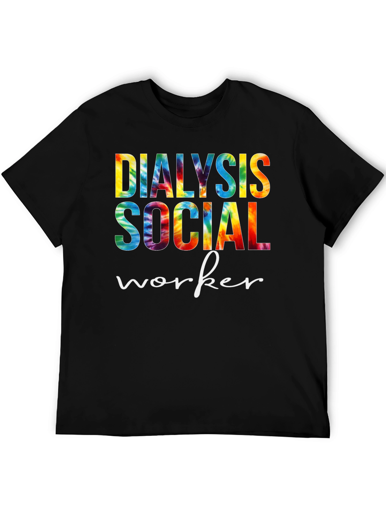Dialysis Social Worker Tie Dye Graphic Tee