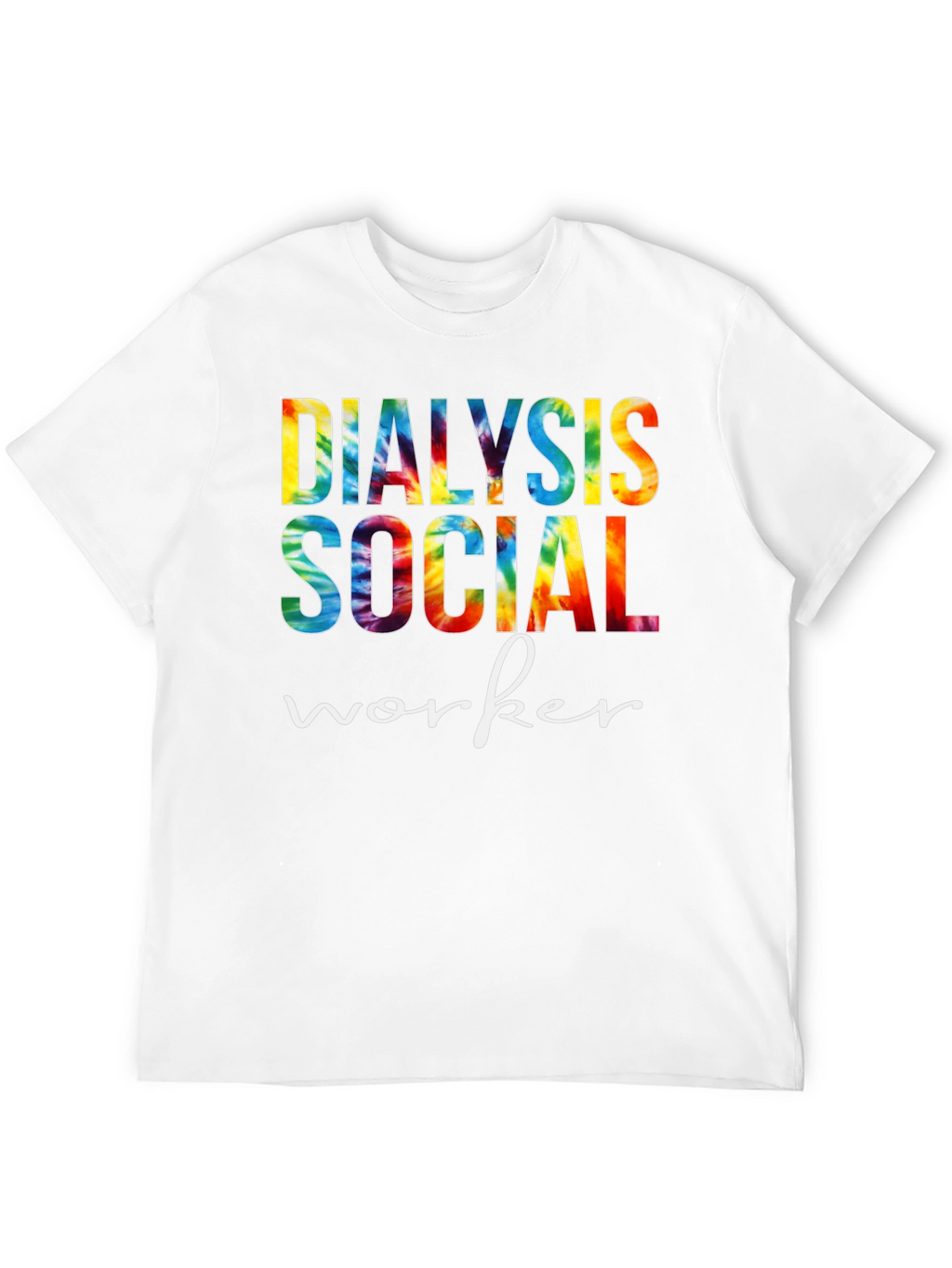 Dialysis Social Worker Tie Dye Graphic Tee