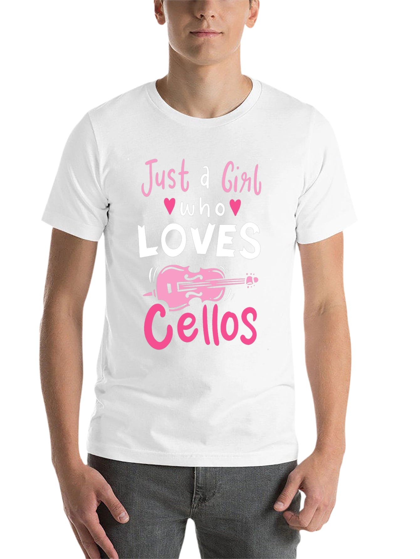 Just a Girl Who Loves Cellos Black T-Shirt