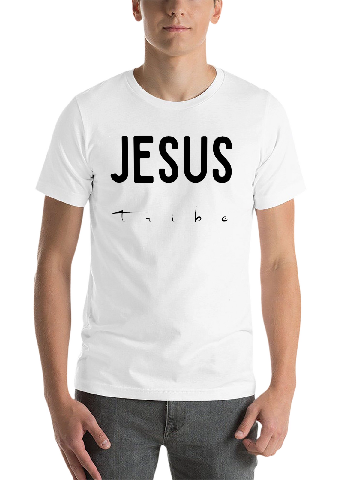 Jesus Tribe Black Crew Neck T-Shirt