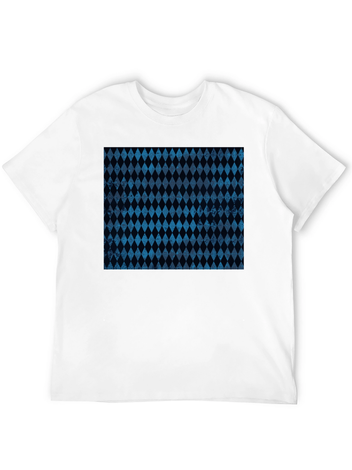 Diamond Pattern Black T-Shirt
