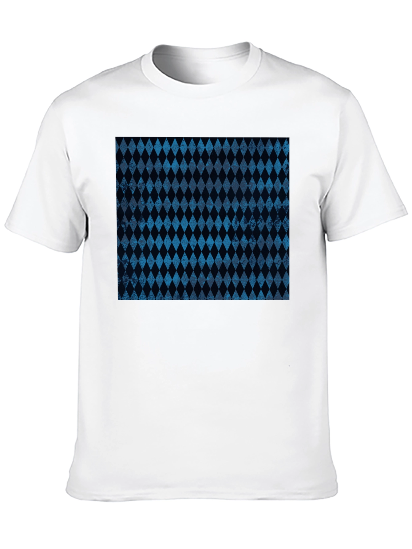 Diamond Pattern Black T-Shirt