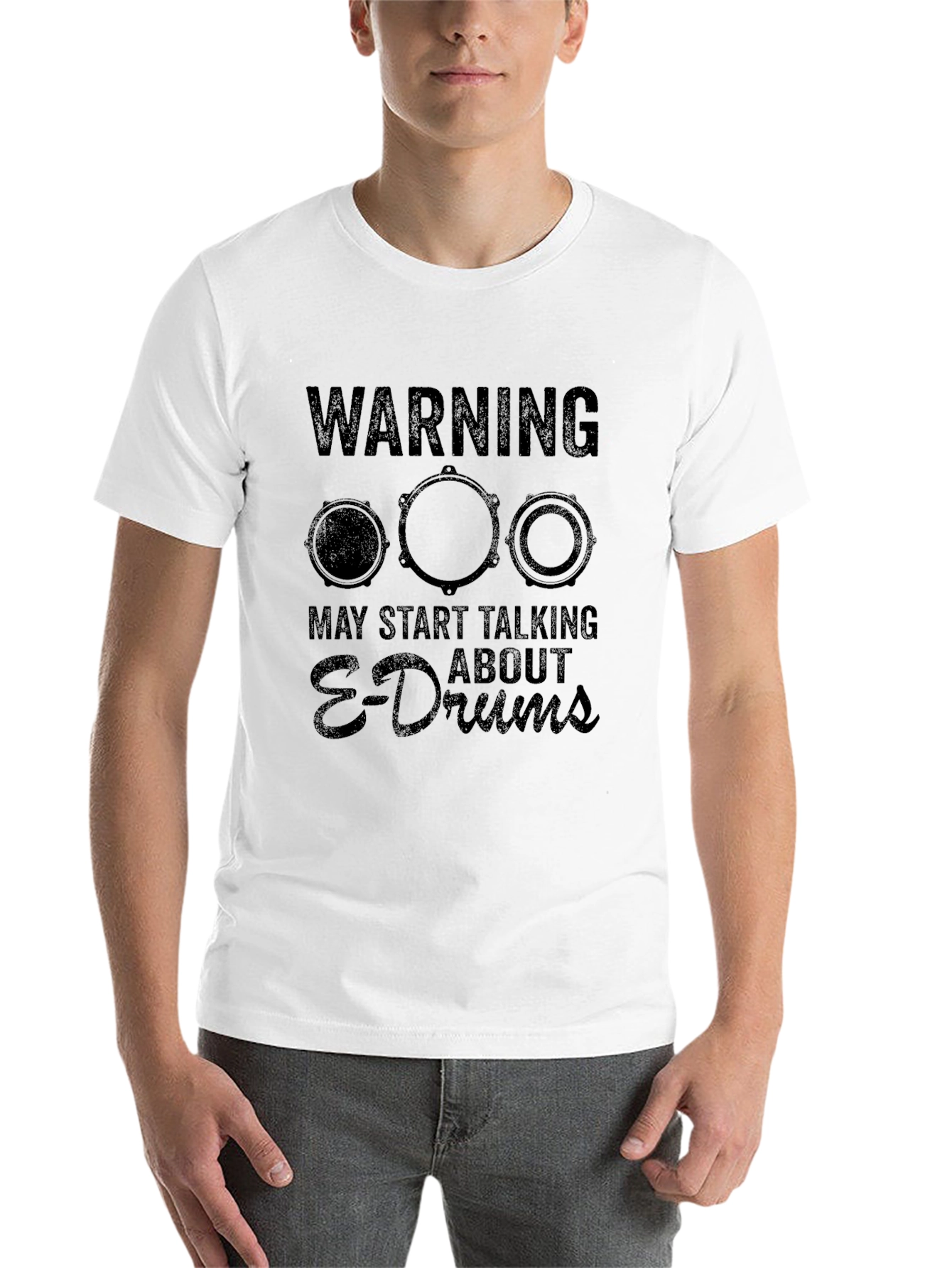Warning May Start Talking About E-Drums T-Shirt