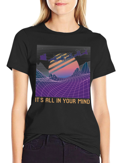 Retro Santa T-Shirt - Its All In Your Mind