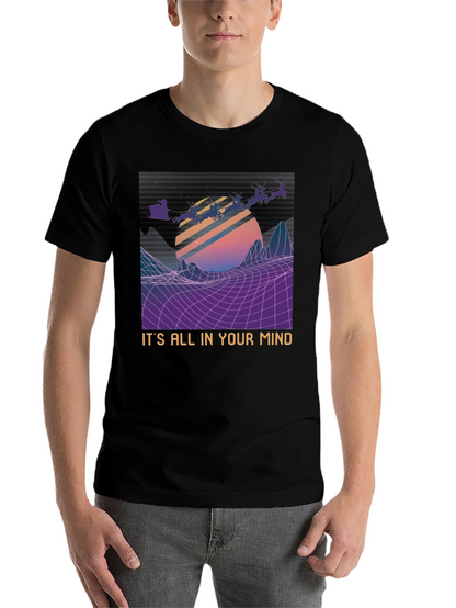 Retro Santa T-Shirt - Its All In Your Mind