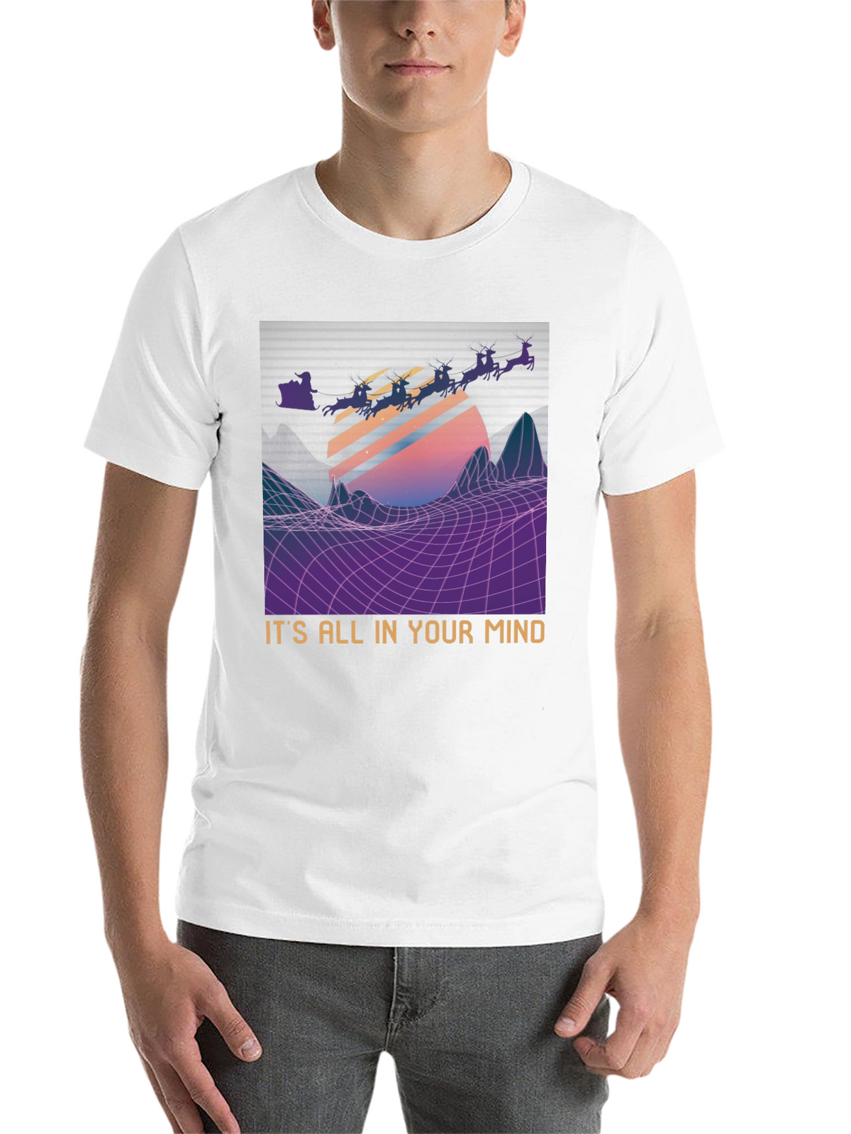 Retro Santa T-Shirt - Its All In Your Mind