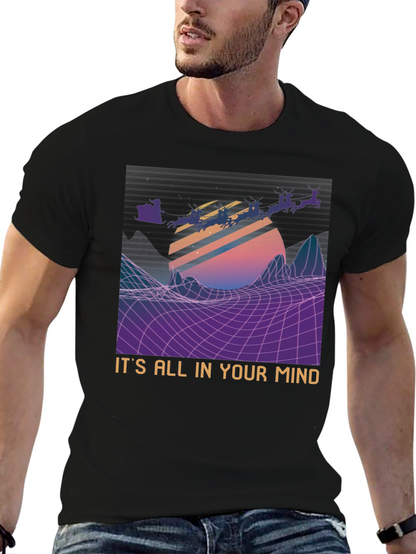 Retro Santa T-Shirt - Its All In Your Mind