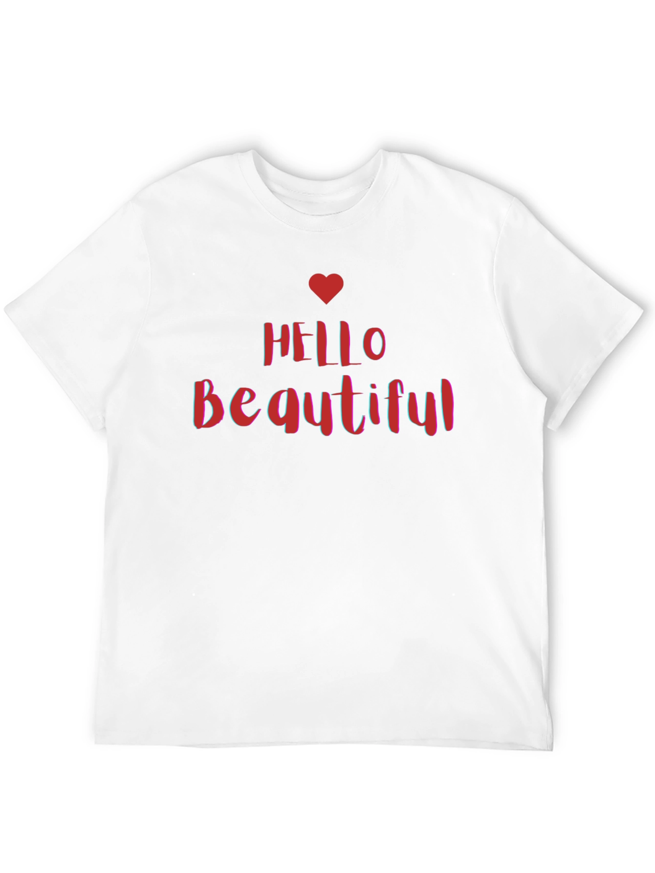 Hello Beautiful Graphic Tee - Stylish Black T-Shirt