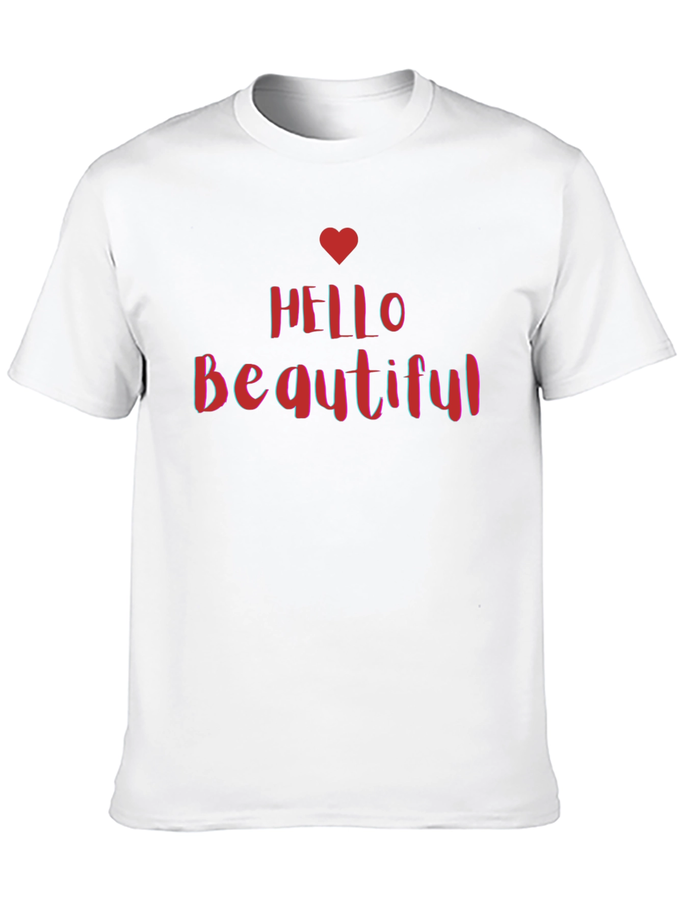 Hello Beautiful Graphic Tee - Stylish Black T-Shirt