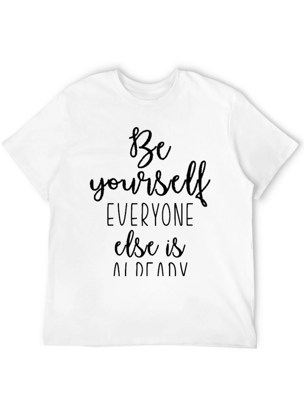 Be Yourself Black Graphic Tee