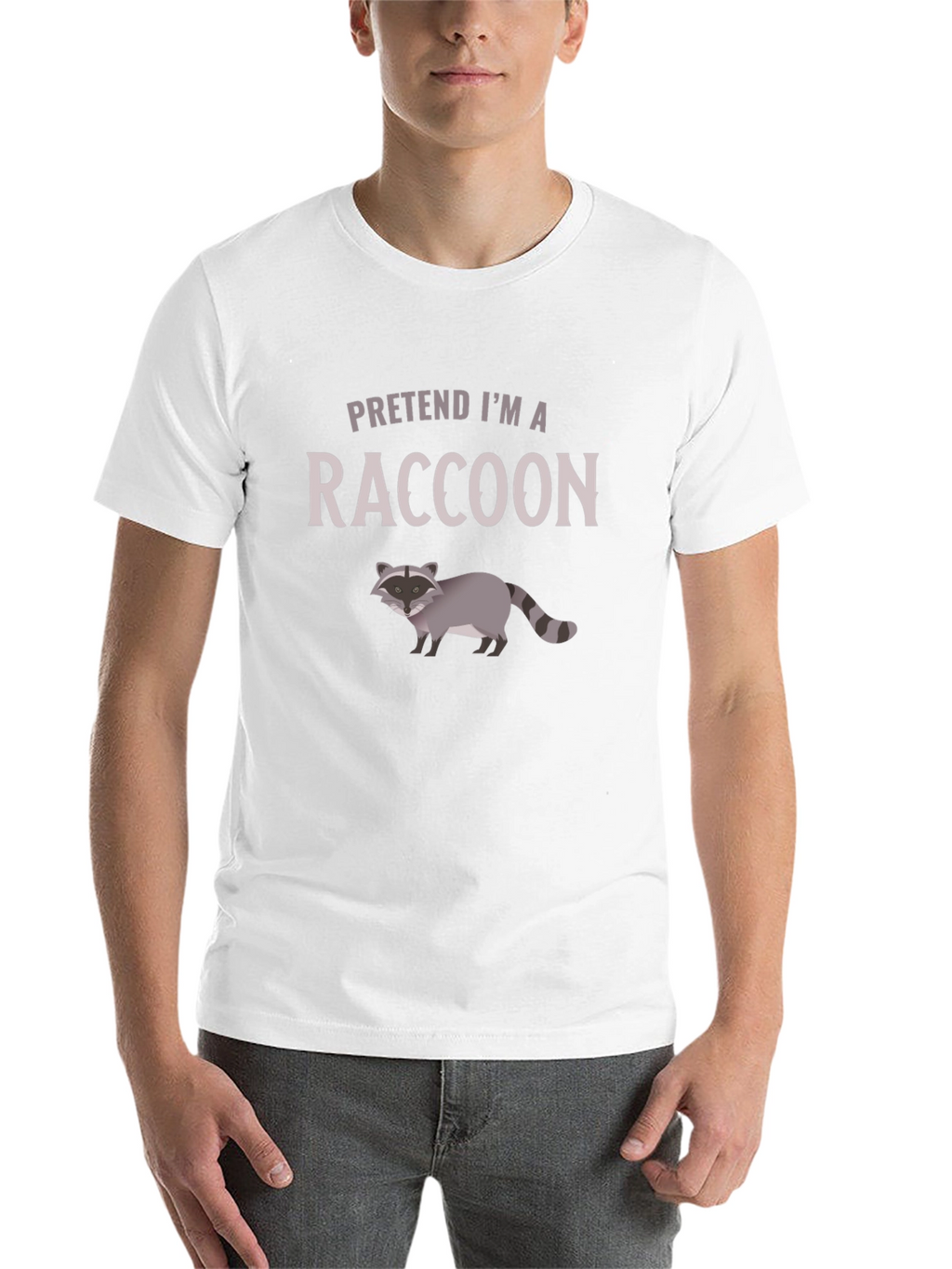Pretend Im a Raccoon Graphic Tee - Soft Cotton