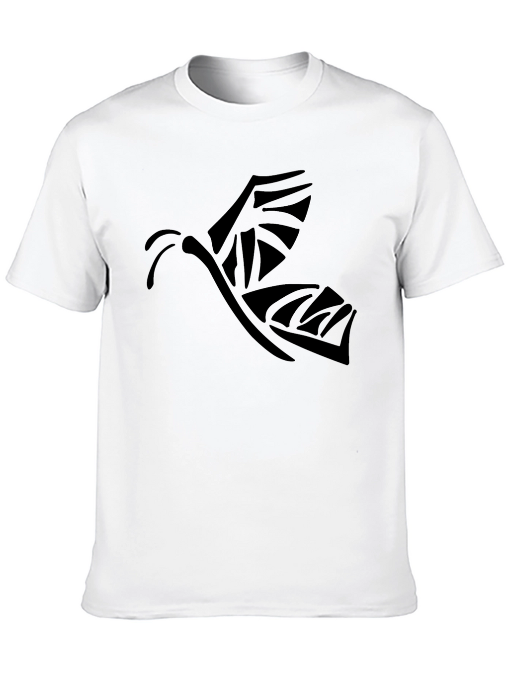 Tribal Butterfly Graphic Black T-Shirt