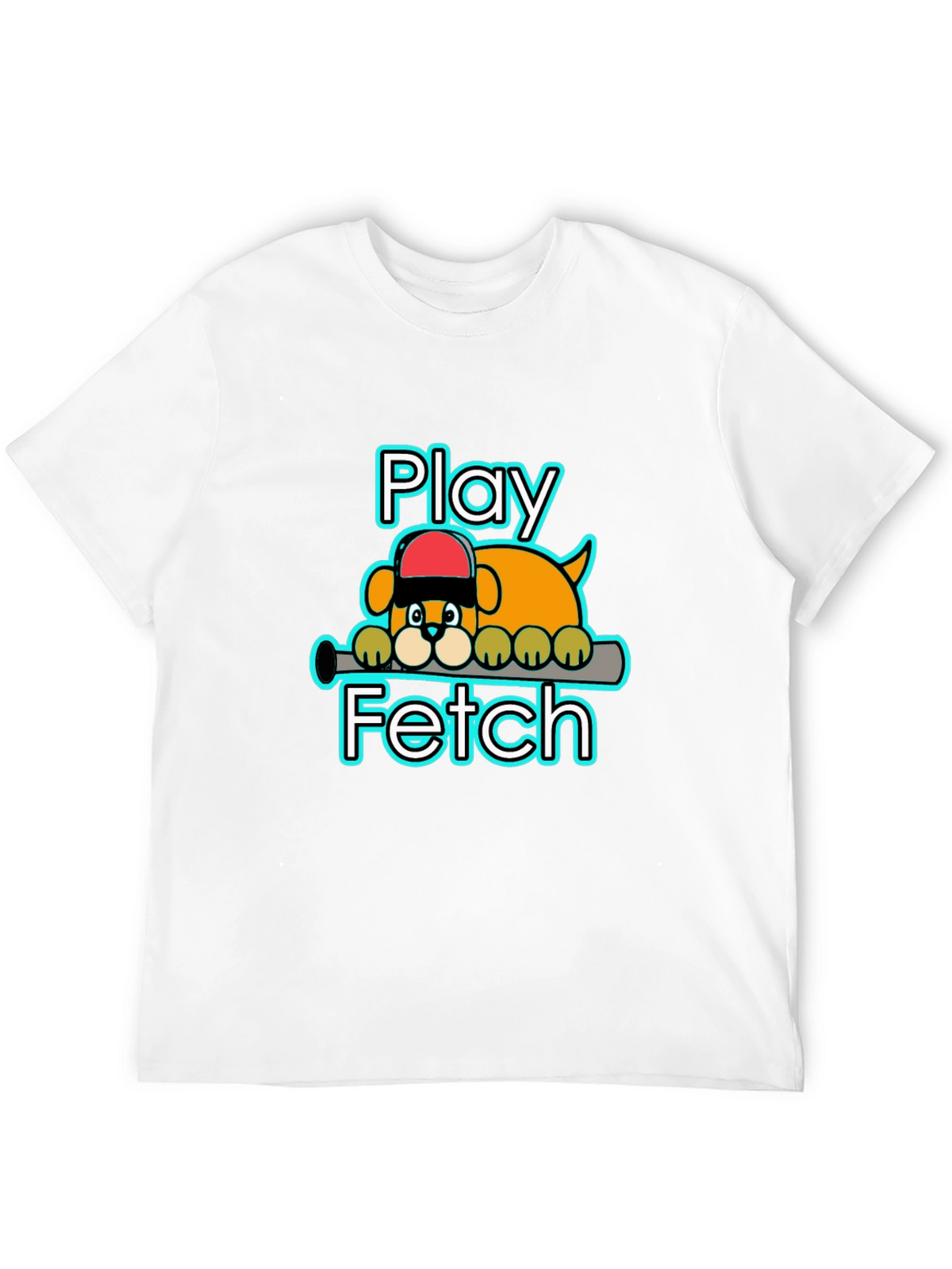 Play Fetch Baseball Dog T-Shirt