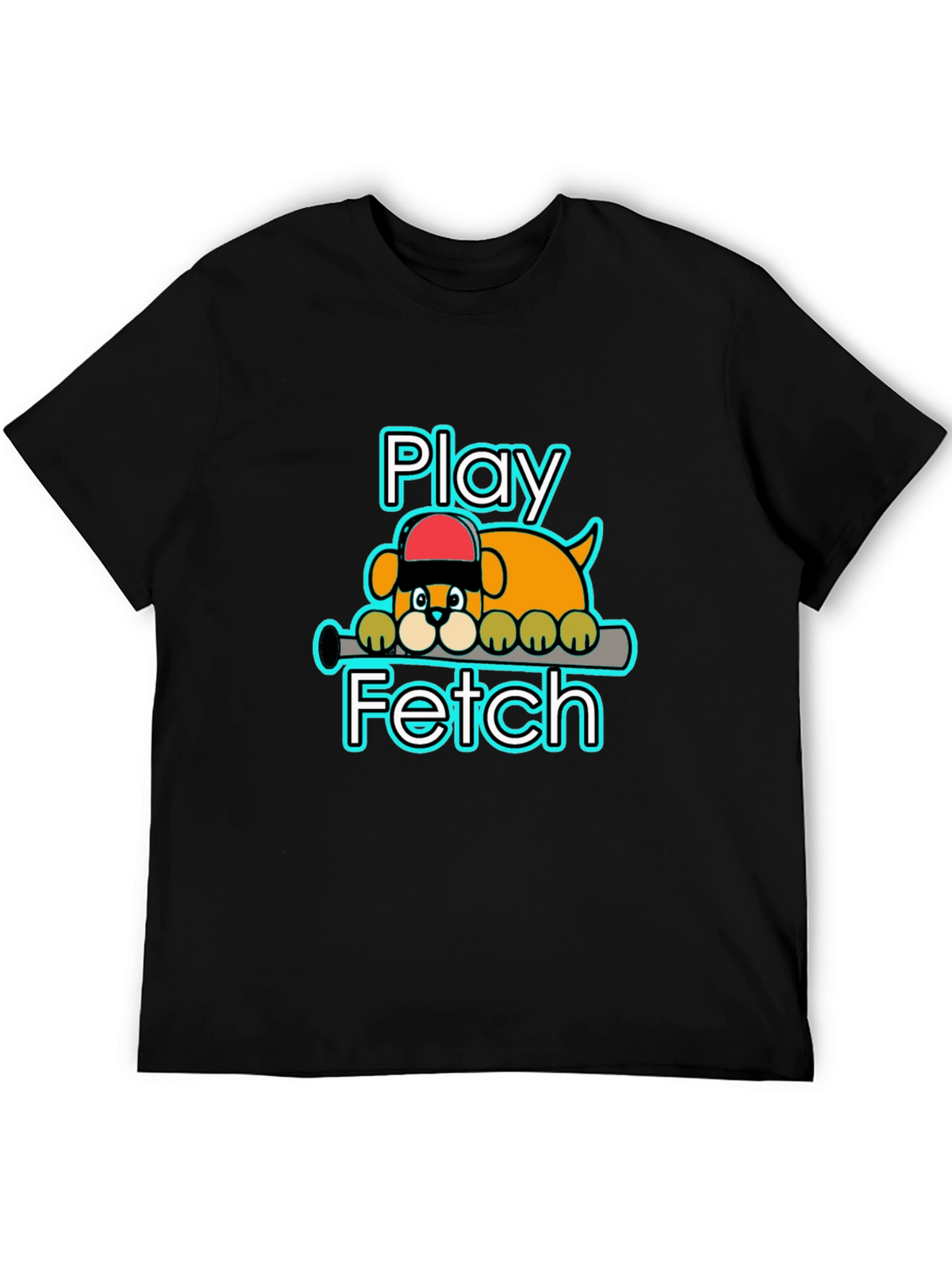 Play Fetch Baseball Dog T-Shirt